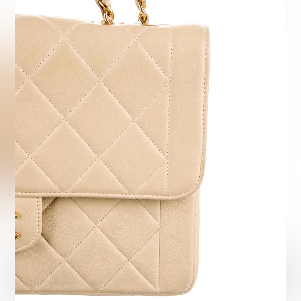 Chanel Beige Quilted CC Flap Bag - Picture 5 of 14